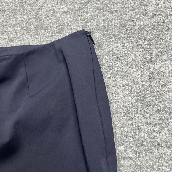 Lafayette 148 New York Trousers Womens 6 Nautical Mid Rise Crepe Side Zip Pant - Picture 3 of 10